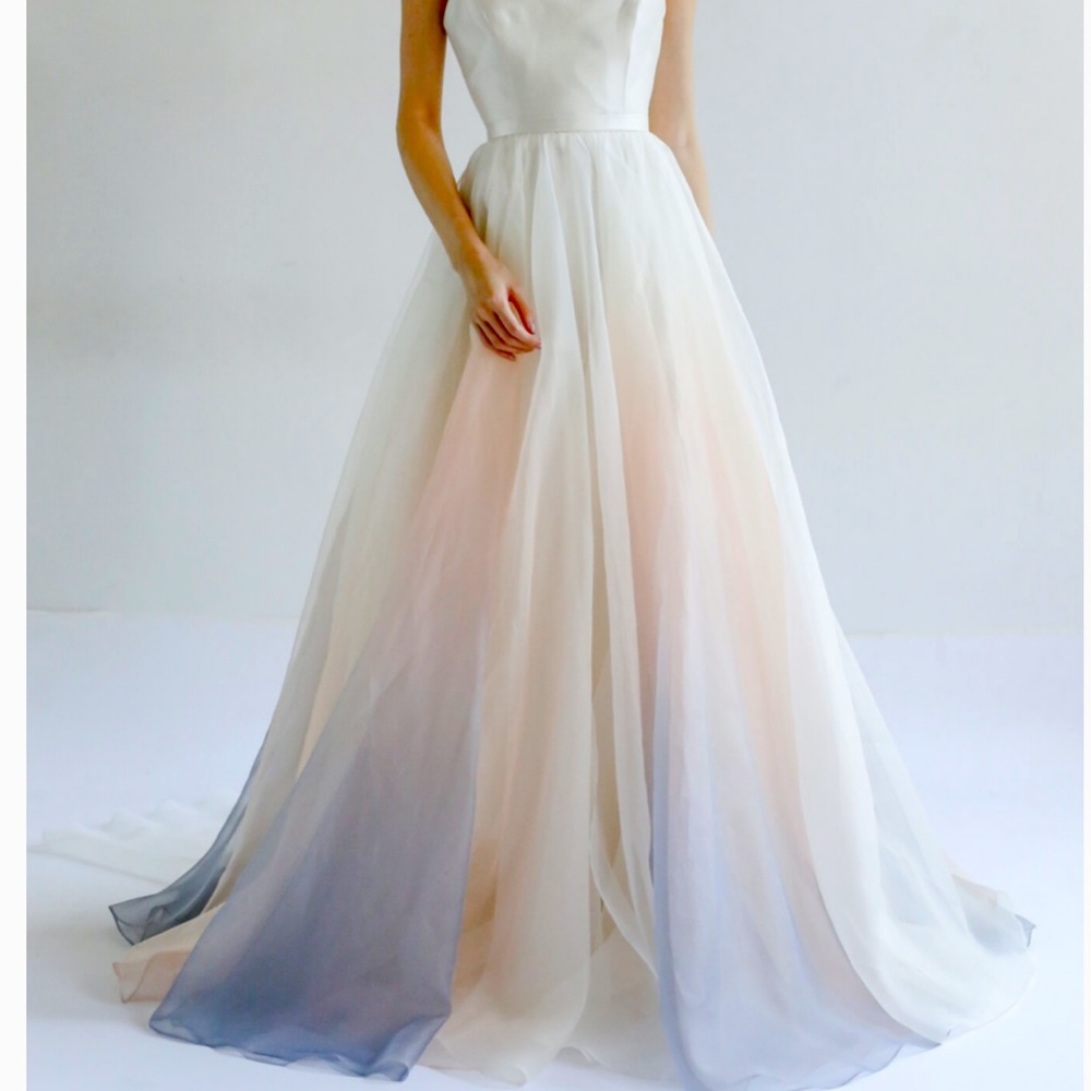 Leanne Marshall wedding skirt overlay